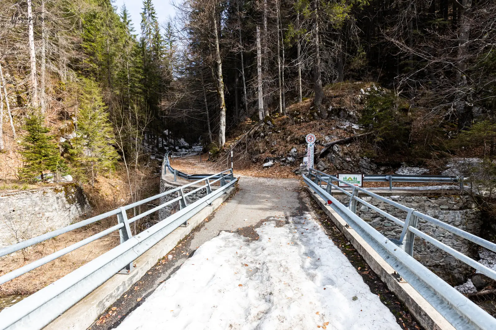 Intrarea in traseu de pe drumul care duce catre Campusel - Marius Turc