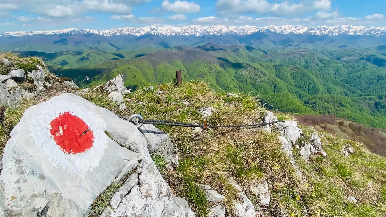 Vf. Colțul Pietrei, cabluri de siguranță - Cosmin Birău
