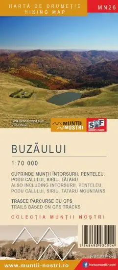 MN26 - Harta de drumeţie a Munților BUZĂULUI