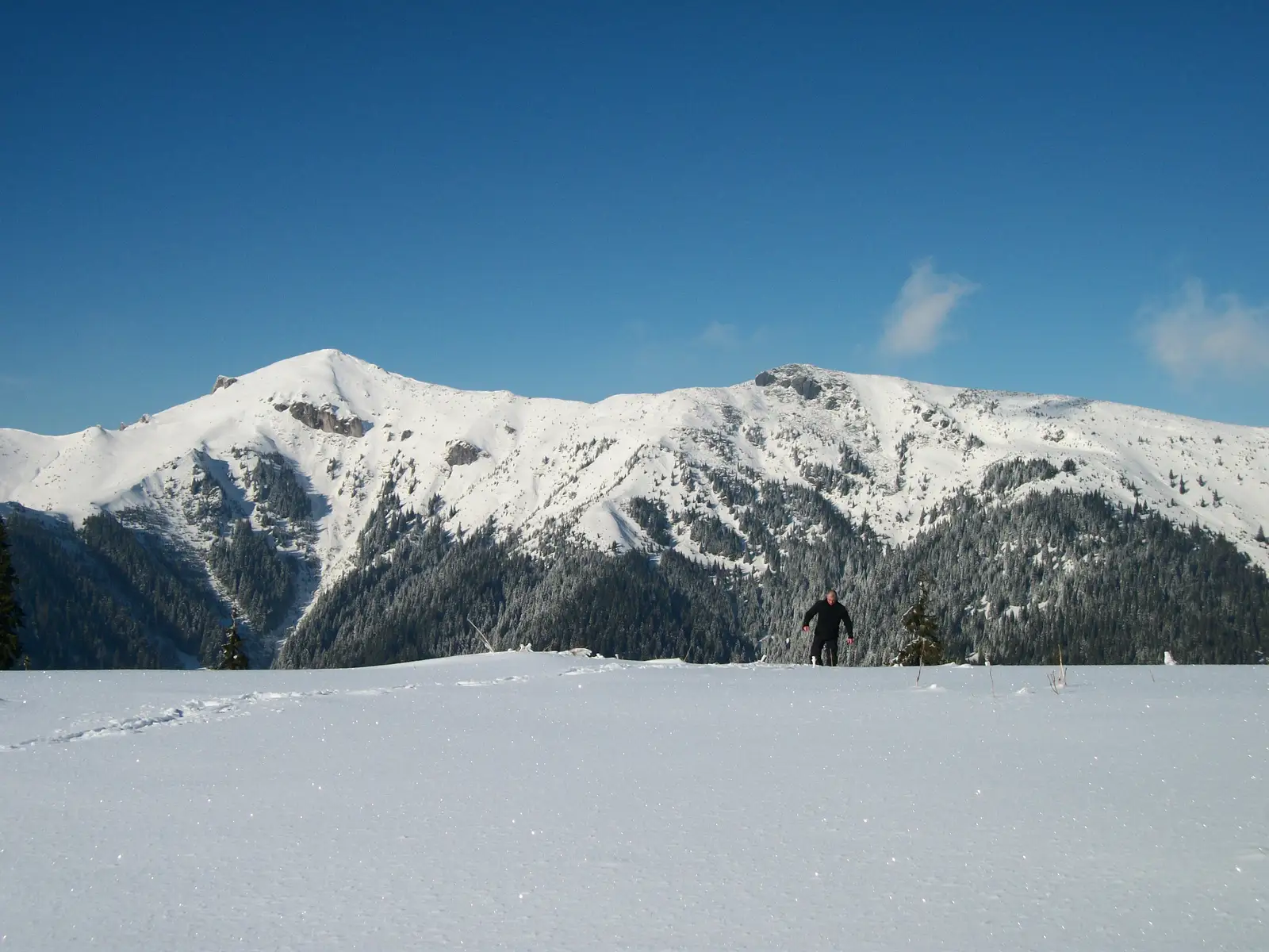 intersecţie traseul BR (sub Vârful Hăjmaru) - Aleea Piticilor - Gura Fântânii (DN 18)