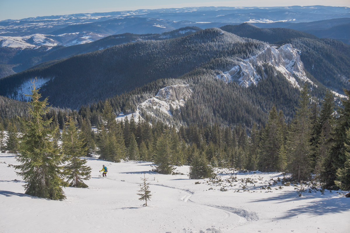  Coborare freeride schi de tura - Alina Cirja - Banda Rosie